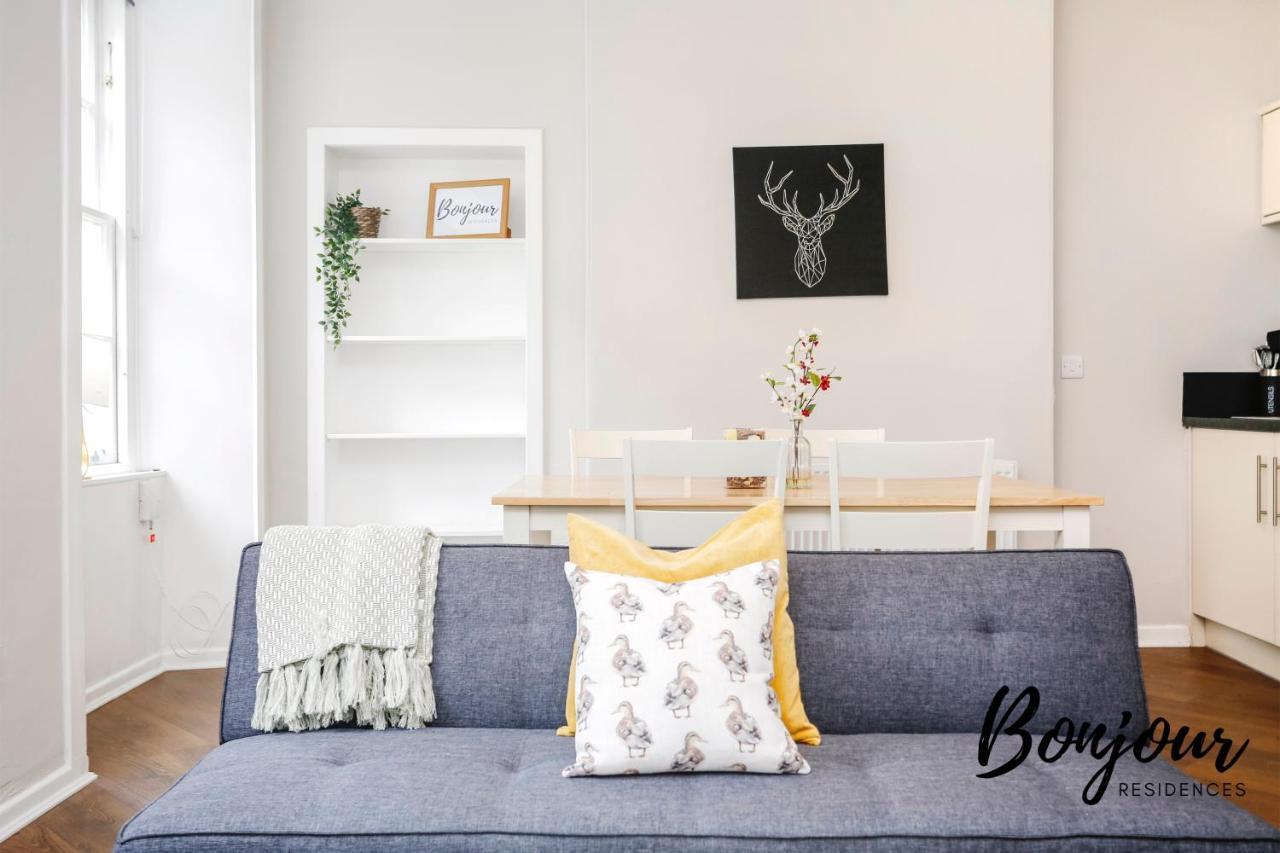 Bright New Town 2Br-1Ba, 1 Min To George St By Bonjour Residences Edinburgh Bagian luar foto